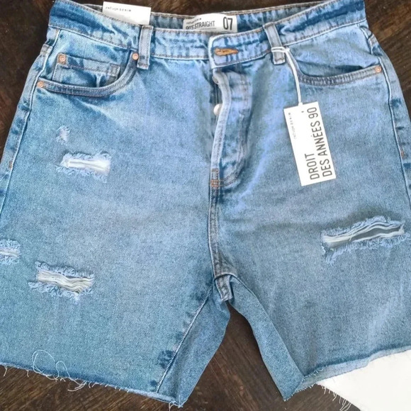 Bundle of 2 NEW Refuge Denim Vintage 90's style Shorts size 7 - Picture 3 of 3